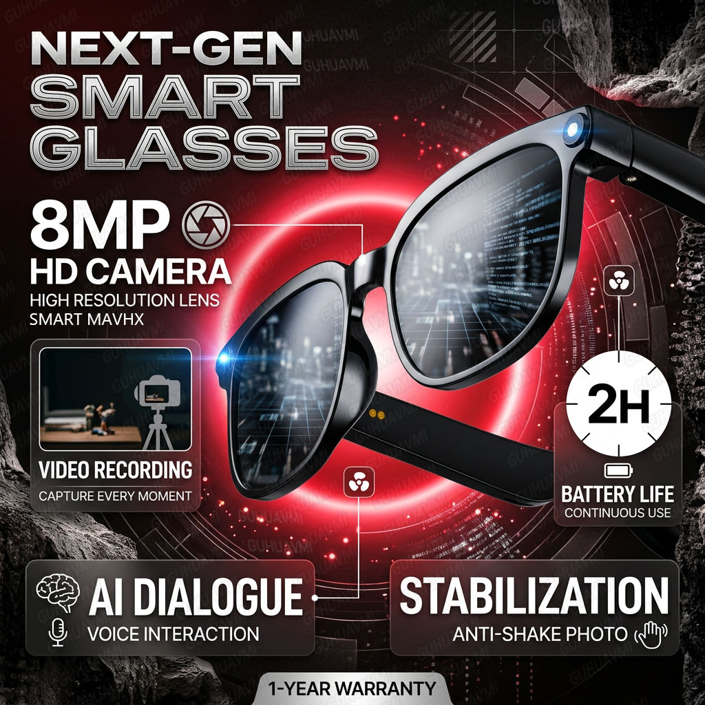 Audio Music Videos - Wireless Smart Camera Glasses 1080P HD