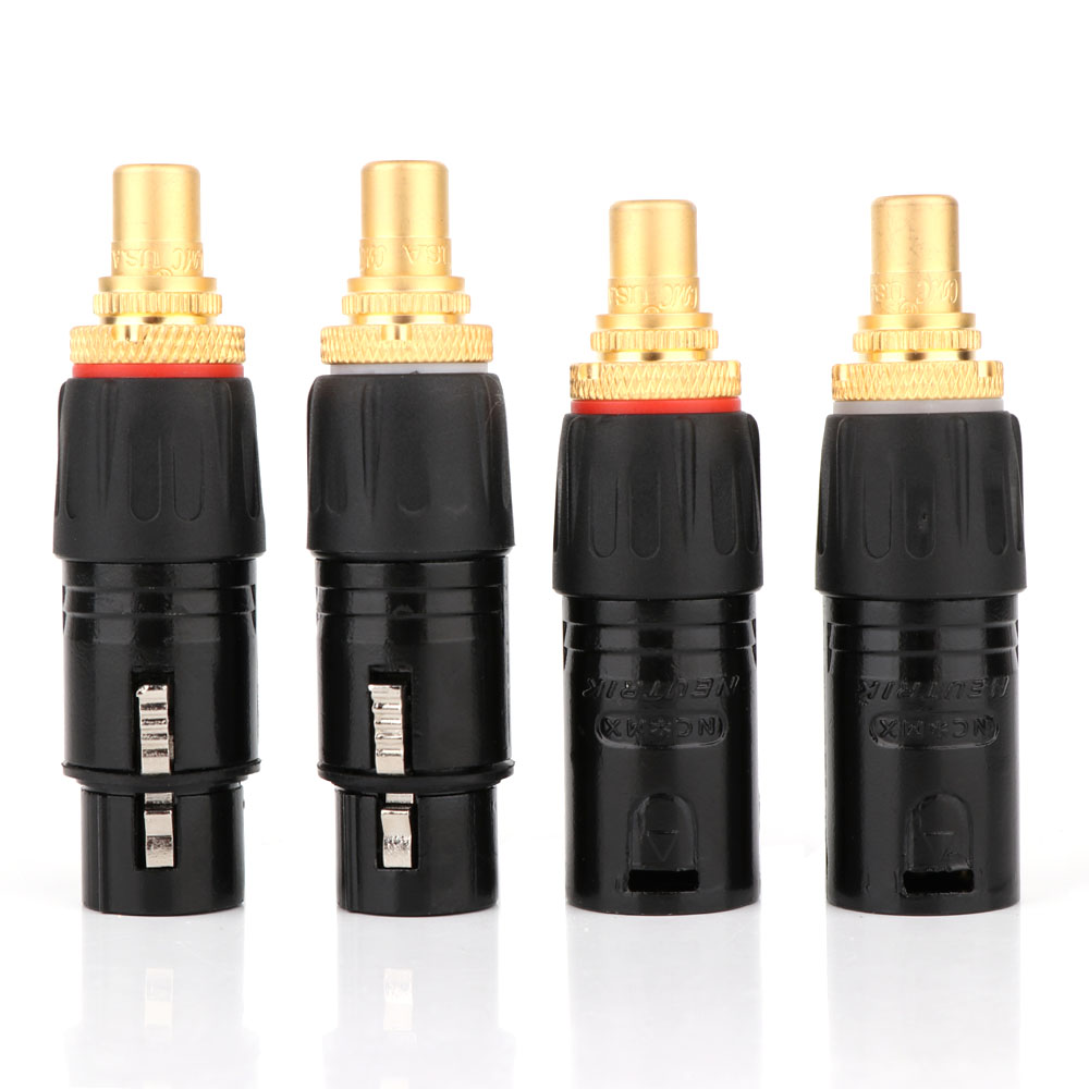 Cable Xlr Balanced - 2PC NEUTRIK XLR male to RCA