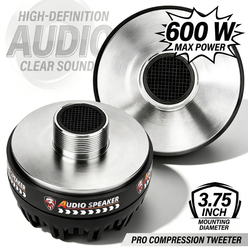 Music Audio Pro - 2 Pcs 3.75 Inch Titanium Tweeter