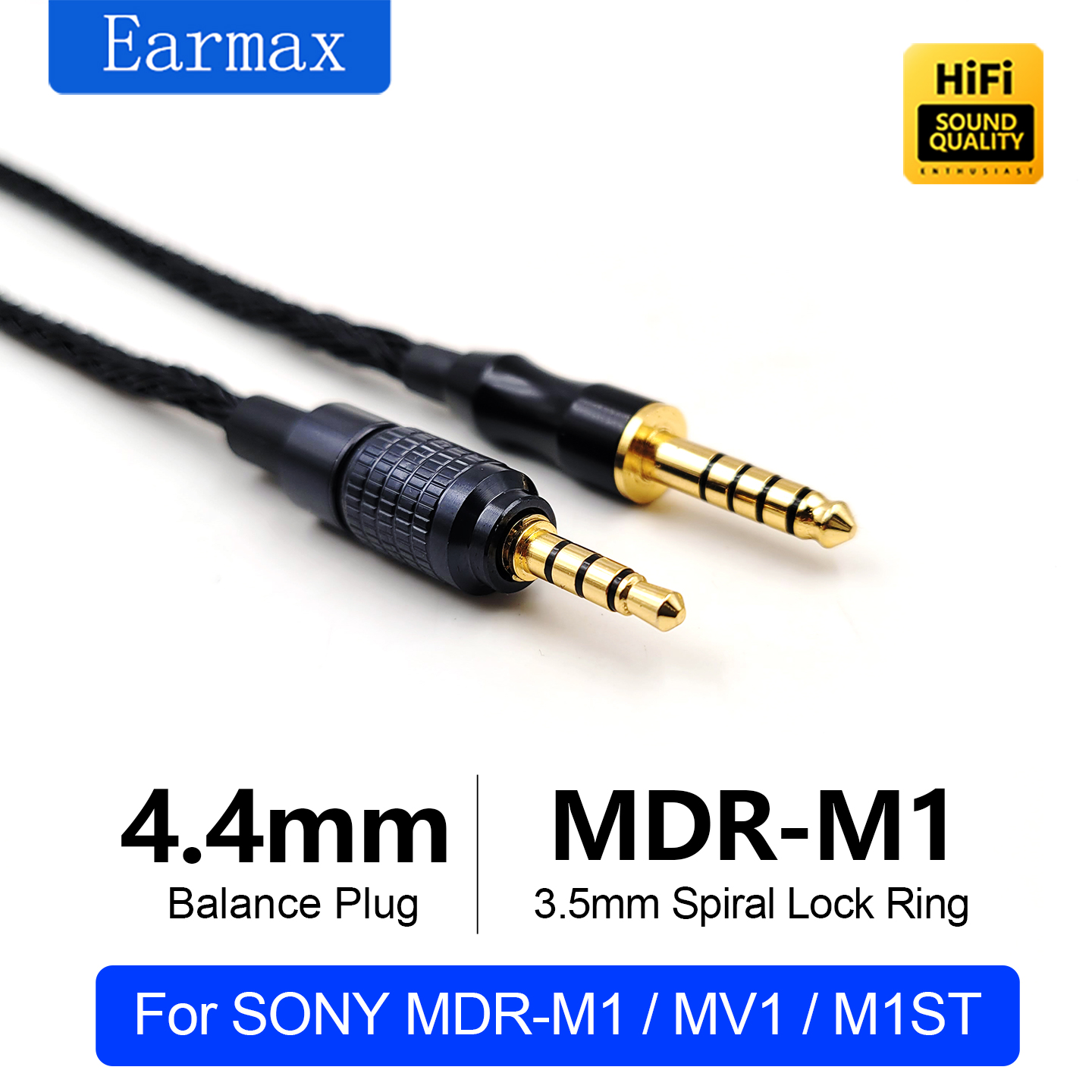Cable Xlr Balanced - For SONY MDR-M1 MV1 M1ST 4.4mm
