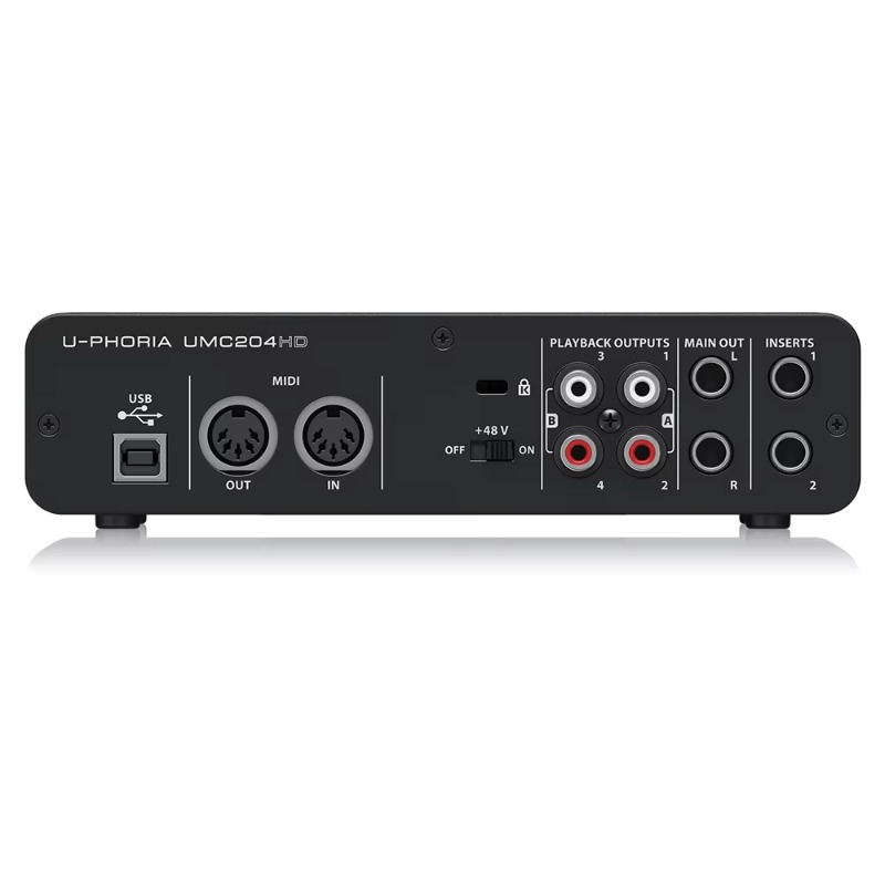 Behringer UMC204HD 2-in/4-out  - Audio Without Music ulasan dan harga