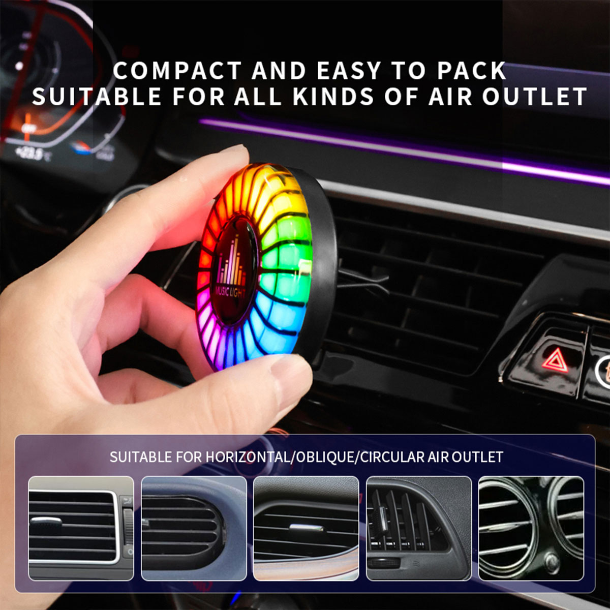 Car Music Rhythm Lamp Car Air  - Audio Music Light ulasan dan harga