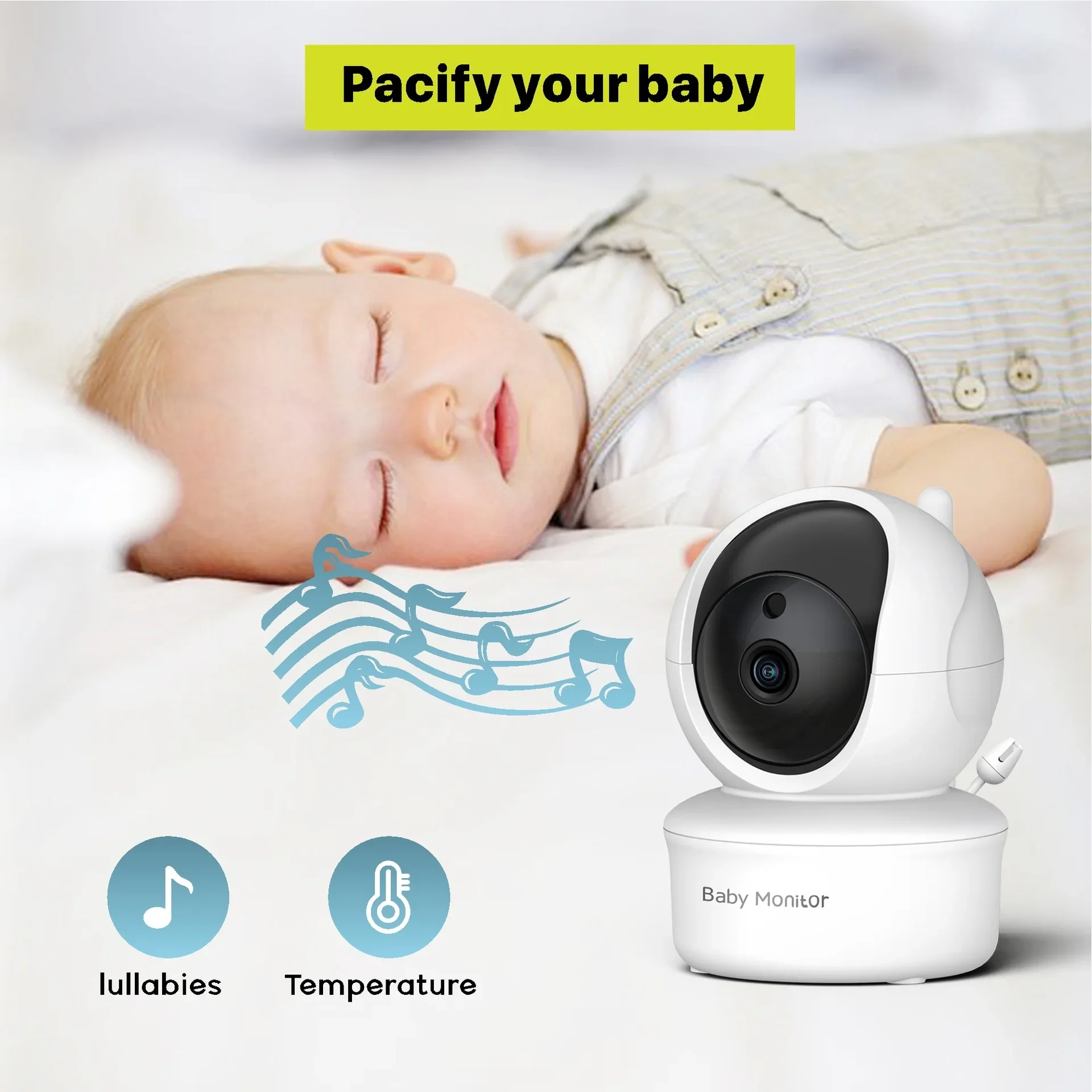 5.0 Inch Video Baby Monitor Wi - Audio Music Videos ulasan dan harga
