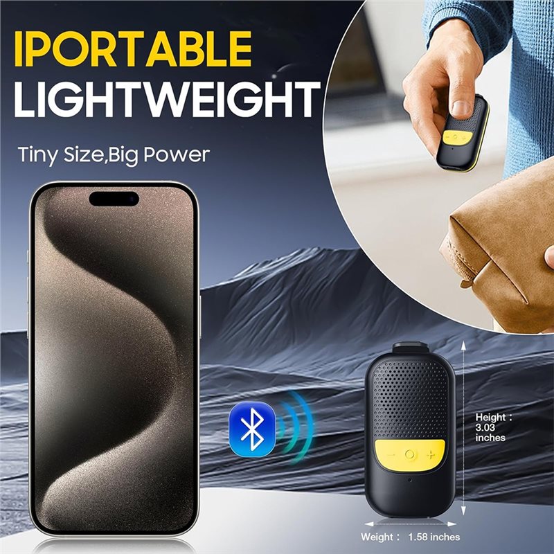 B68C Clip-On Portable Bluetoot - Audio Music Free Online ulasan dan harga