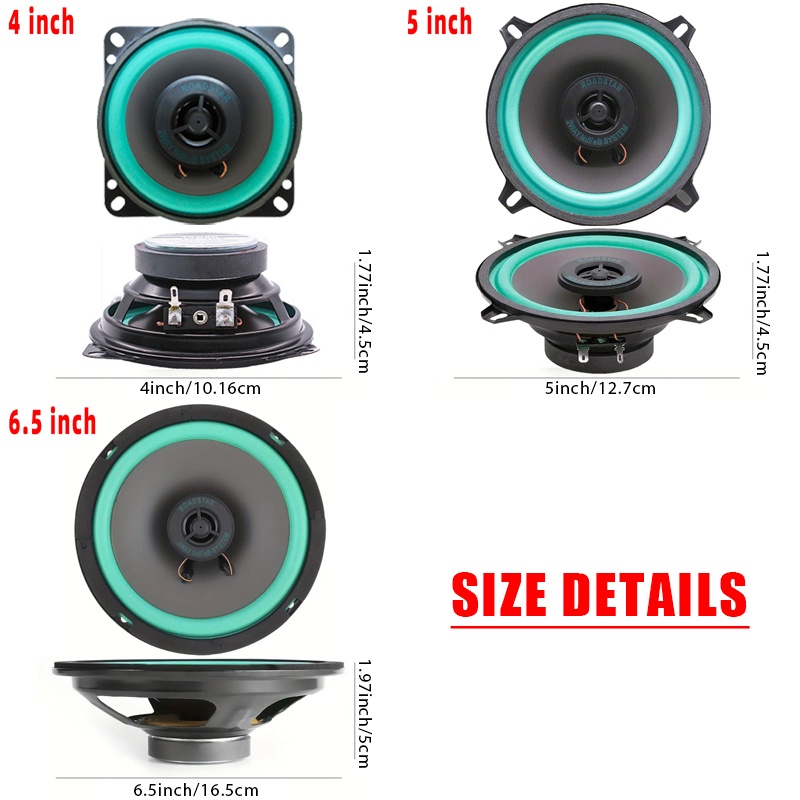 1PC 4/5/6 Inch Car Speakers 10 - Audio Universal Music ulasan dan harga