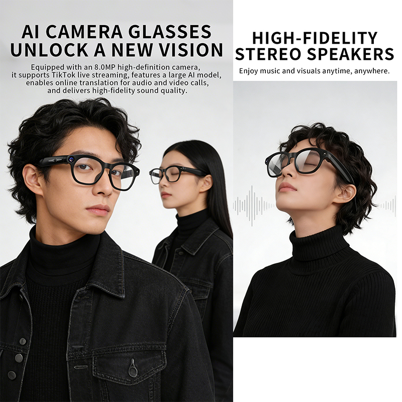 2026 New Smart Glasses 800W Ca - Audio Music Free Online ulasan dan harga
