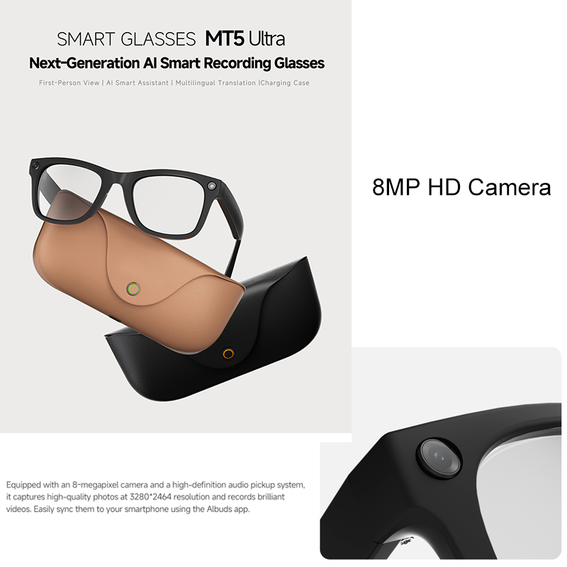 2026 AI smart Glasses HD 800W  - Audio Music Videos ulasan dan harga
