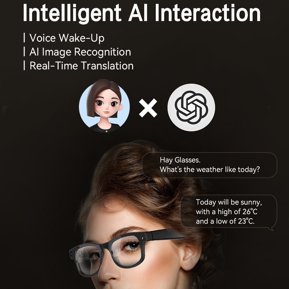 Smart Photo Glasses 800W Pixel - Audio Music Recording ulasan dan harga