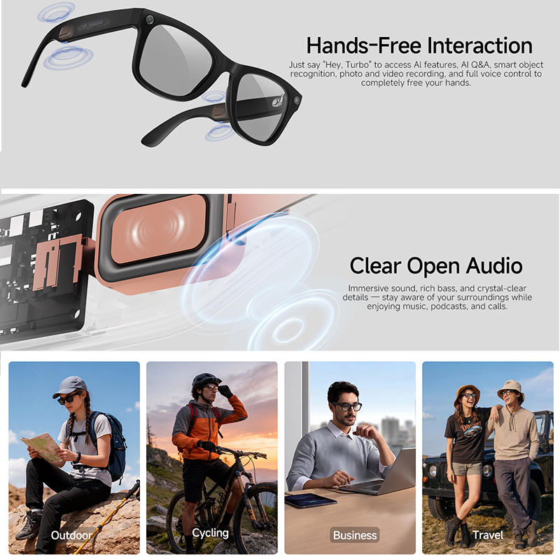 2026 New AI Smart Glasses 8MP  - Audio Music Videos ulasan dan harga