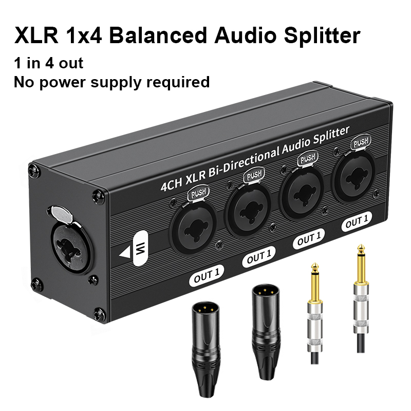6.35mm Interface 1X4 XLR Balan - Cable Xlr Balanced ulasan dan harga