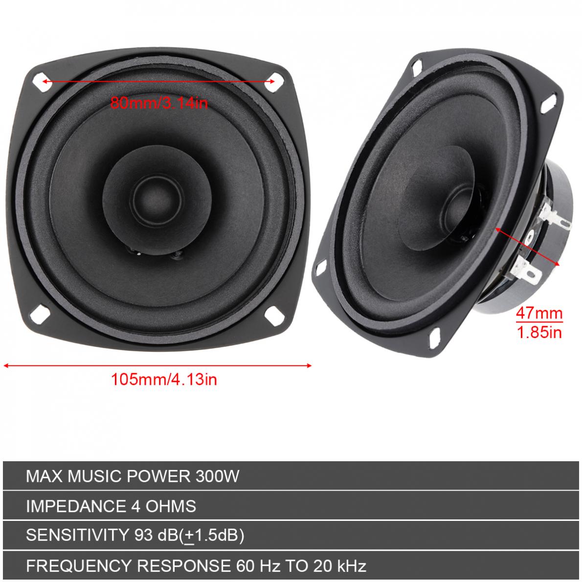 1 Piece 4 Inch 12V 300W Univer - Audio Universal Music ulasan dan harga