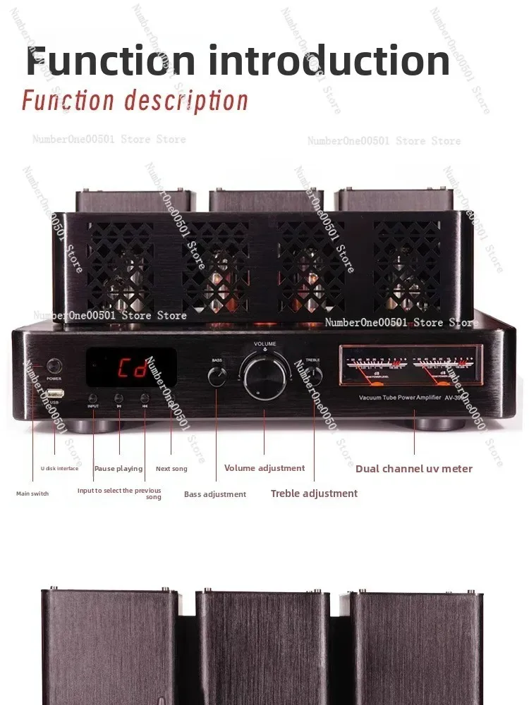 9 Tube Valve Amplifier Bluetoo - Lossless Audio Youtube Music ulasan dan harga
