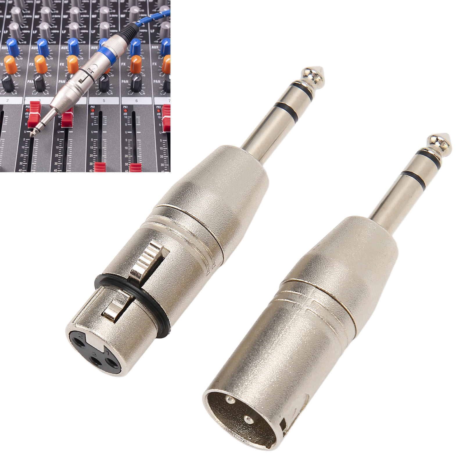 2Pcs 1/4 Inch TRS to XLR Adapt - Cable Xlr Balanced ulasan dan harga